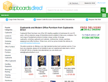 Tablet Screenshot of cupboardsdirect.co.uk